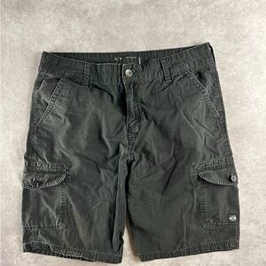 Oakley Cargo Shorts Black Regular Fit Size 36W
